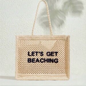 Beaching Crochet Tote Bag in Natural
